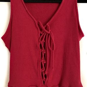 Forever 21 Tops - Lace Up Bodysuit - S Forever 21 Tops - Lace Up Bodysuit - S